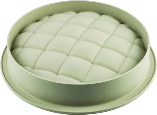 Vista 2 de Silikomart Eleganza (Elegance) Molde de silicona, molde flexible para pasteles con detalles en 3D, fácil de desmoldar, horno, microondas, congelador