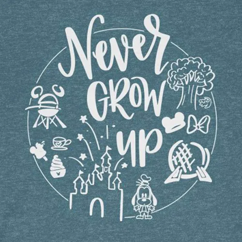 Vista 4 de Never Grow Up Shirt Camisa para mujer Camisa unisex Linda camisa para vacaciones