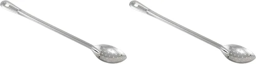 Vista 2 de Winco Cuchara para hilvanar de acero inoxidable, perforada, 18 ", 0.059 in