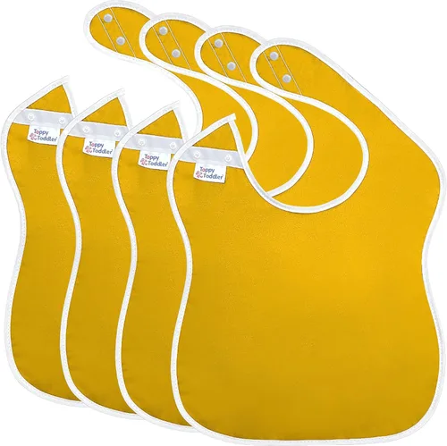 Vista 17 de Baberos grandes impermeables Colección Primary - 4pk, 12pk, 48pk