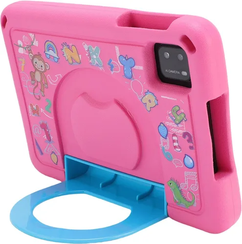 Vista 8 de SUNGOOYUE 7-inch Entertainment Tablet with Antifall Case for Ages 3-10. Learning, Educational, for Prime Video for 14 ABS + Silicone (Pink)