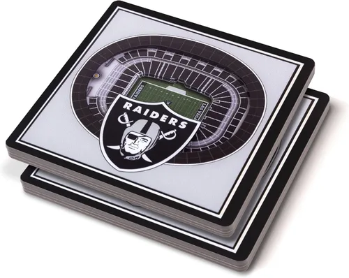 Vista 26 de YouTheFan Posavasos 3D con vista del estadio de los San Francisco 49ers de la NFL, Levi's Stadium