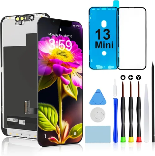 Vista 21 de Brinonac para iPhone 6, pantalla de repuesto negra, digitalizador LCD táctil, montaje completo con cámara frontal, sensor de proximidad, altavoz