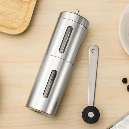 Vista 5 de Portable Hand Coffee Grinder Stainless Steel Grinding Thickness Lightweight Manual Bean Mill for Home Camping Office Use
