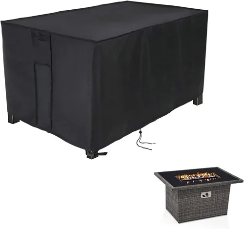 Vista 13 de Cubierta de mesa para exteriores para mesa de tanque de propano de 16 pulgadas, 600D, caja de almacenamiento impermeable de 20 libras, 16 x 16 x 21