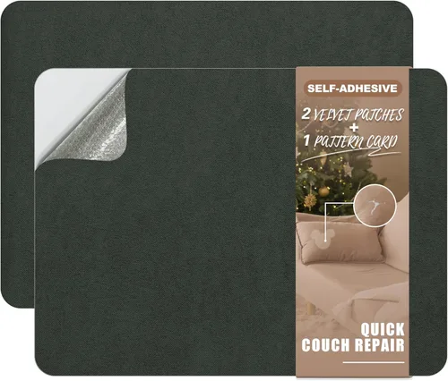 Vista 7 de Azobur Parche de terciopelo, parche rectangular autoadhesivo de tela de franela, terciopelo antiarañazos, disponible en diferentes colores, de 8 x