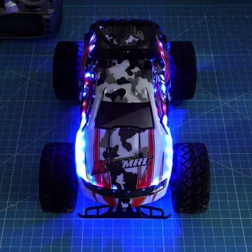 Vista 6 de Tira de luces LED para aviones de ala fija ala con control remoto, drones, autos y camiones de control remoto.