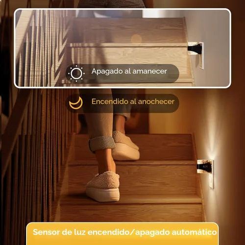 Vista 6 de L LOHAS LED Luz nocturna, luces nocturnas de burbujas enchufables a la pared, 3000 K/4000 k/5000 K, luz nocturna de temperatura de color ajustable