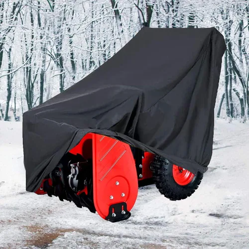 Vista 6 de Cubierta para soplador de nieve impermeable, duradera, resistente, para exteriores, de dos etapas, protector contra el polvo para la mayoría