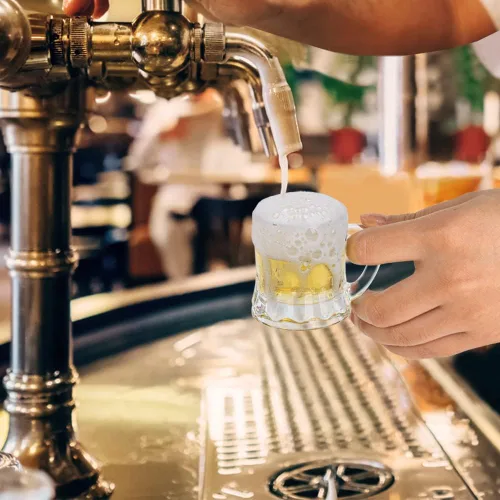 Vista 6 de Mini vasos de chupito de cerveza con asas para fiesta, 2.16 pulgadas de alto, 2 onzas (6, vaso)