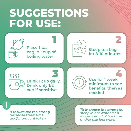 Vista 7 de Total Tea Té de desintoxicación para una ayuda saludable al peso - Sin cafeína - Té de hierbas con manzanilla, hibisco, raíz de jengibre