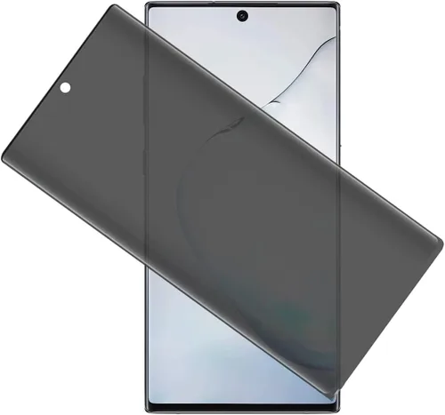 Vista 2 de [2 unidades para Samsung Galaxy Note 10 Plus N975F N975U 3D privacidad anti espía vidrio templado protector de pantalla antiarañazos película