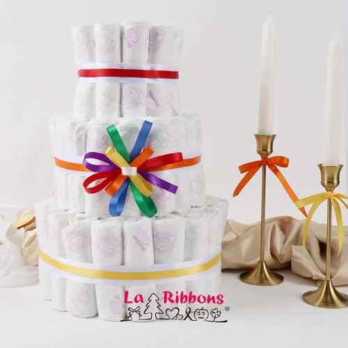 Vista 3 de LaRibbons Cinta de Satén de 3/8 Pulgadas 100 Yardas para Manualidades, 10 Yardas/Rollo 10 Rollos Paquete de Cinta de Satén Arcoíris de Doble Cara