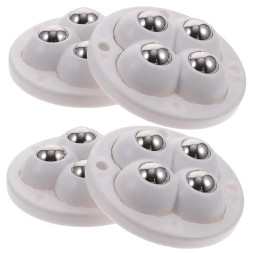 VILLCASE 4 unidades de contenedores de almacenamiento autoadhesivos para juguetes, cubo de almacenamiento de metal, mini basurero, ruedas de alta