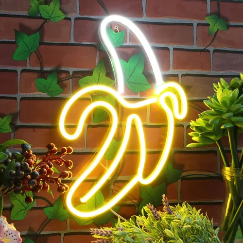 Vista 3 de ADVPRO Banana Flex - Letrero de neón LED de silicona, blanco y amarillo, st16s33-fnu0042-wy Blanco & Amarillo