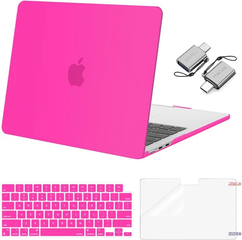 Vista 15 de Mosiso Funda para MacBook Air de 13 y 13.6 pulgadas, 2024, 2023 y 2022, M3 A3113, M2 A2681, Touch ID, carcasa rígida, cubierta de teclado, protector