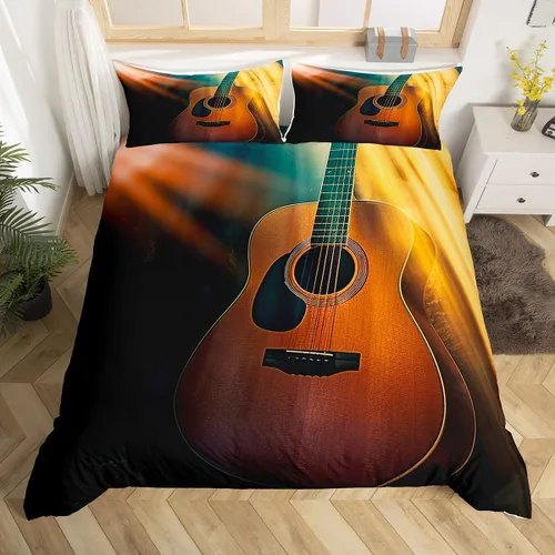 Vista 10 de Feelyou Juego de funda de edredón de hockey sobre hielo para niños y niñas, adolescentes, ultra suave, funda de edredón de microfibra para deportes