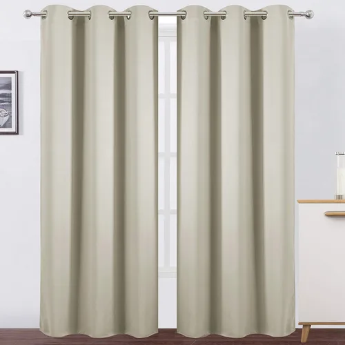 42"W x 95"L (Pack of 2) · Beige claro