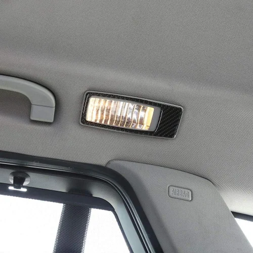 Vista 3 de Pegatinas de fibra de carbono suave para lámpara de lectura, para BMW X5 E70 X6 E71 2008-2013 (fila trasera)