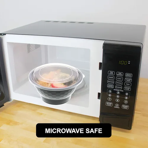 Vista 6 de Freshware Contenedores de preparación de comidas [paquete de 10] Caja Bento, recipientes de almacenamiento de alimentos, cuencos de plástico