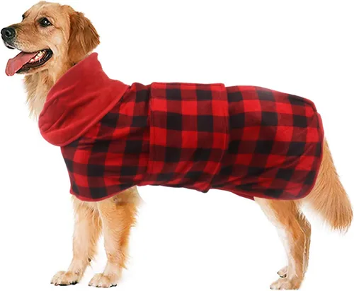 Vista 8 de Geyecete Pineapple Grid - Toalla de baño súper absorbente para perros y gatos, de secado rápido, color verde, talla XS