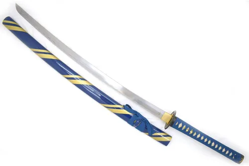 Vista 3 de Snake Eye Tactical Espada Katana clásica hecha a mano con soporte de madera. (986)