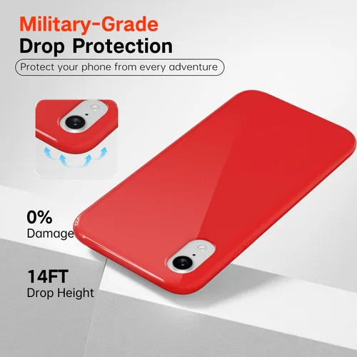 Vista 838 de Svanove para iPhone 7 Plus/ 8 Plus, funda de silicona, de goma suave brillante y gel de jey lindo, funda protectora de plástico simple y lisa