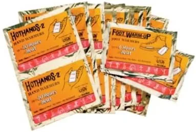 Calentadores de manos y dedos calientes (2) dedo del pie y (10) mano