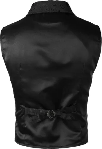 Vista 3 de VATPAVE - Steampunk - Chaleco para hombre, estilo victoriano y gótico.