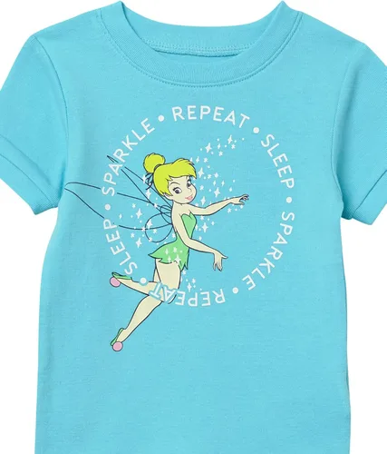 Vista 2 de Spotted Zebra Disney Marvel Star Wars Frozen Conjunto de pijama de algodón ajustado para niñas y niños pequeños