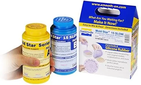 Mold Star 15 Slow - 1A:1B Mezcla por volumen de goma de silicona platino - Unidad de pinta