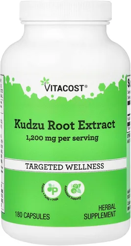 Extracto de raíz de Vitacost Kudzu - 1200 mg por porción - 180 cápsulas