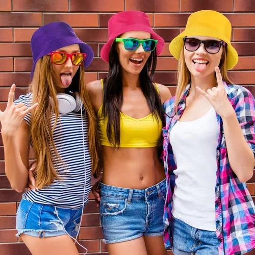 Vista 7 de Solid Bucket Hat Bulk Multicolor Hat Packable Fishing Hats Travel Bucket Hat Beach Fishing Cap for Women Men