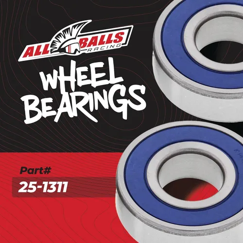 Vista 2 de All Balls Racing 25-1311 Kit de rodamientos de rueda delantera compatible con/repuesto para Honda CB300F 2015-2019, CB300F ABS 2017-2022, CB300R
