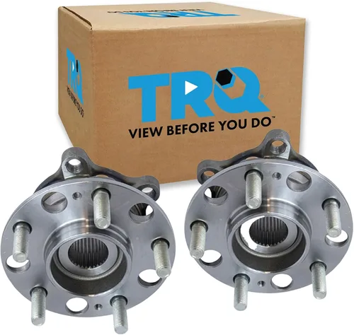 Vista 191 de TRQ Conjunto de rodamiento y cubo de rueda delantera de 2 piezas compatible con Chevrolet Trailblazer 02-09, Trailblazer EXT 02-06, GMC Envoy 02-09