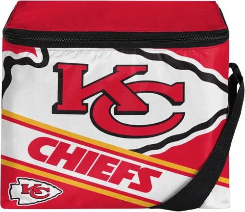 Vista 12 de FOCO NFL Unisex-Adult NFL Team Big Logo Stripe 6 Pack Coolers