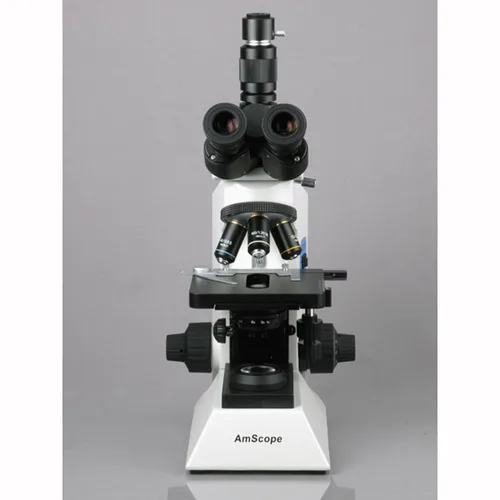 Vista 2 de AmScope Microscopio compuesto biológico de investigación profesional 2000X