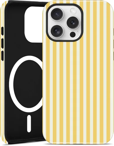 Vista 45 de Jusy Compatible con MagSafe Funda de Teléfono a Rayas para iPhone 7/8/SE, Bonita Funda de Teléfono Protectora Magnética Estética de TPU Suave y PC