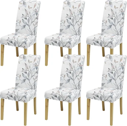 Vista 62 de Fundas para Sillas de Comedor, Juego de Fundas para Sillas de Comedor de 4 Piezas, Fundas Elásticas para Sillas de Cocina, Fundas para Sillas