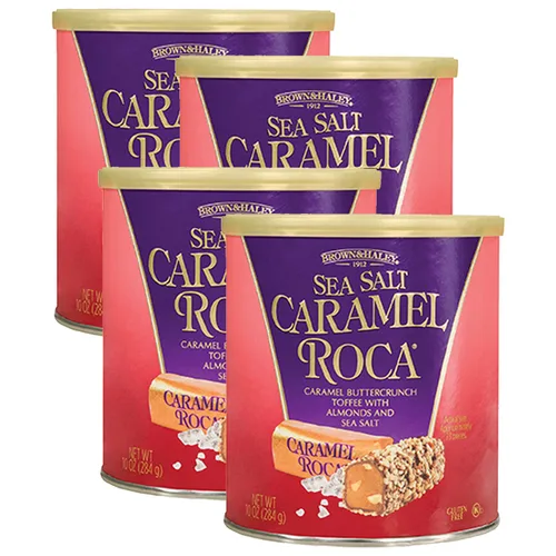 Vista 10 de Brown & Haley Sea Salt CARAMEL ROCA - Recipiente de caramelo crujiente envuelto individualmente, 10 onzas (paquete de 1)