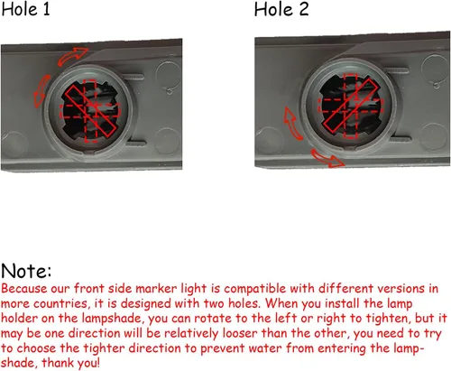 Vista 7 de Luz de Marca Lateral LED Ámbar con Lente Ahumada Compatible con Honda Civic 10ª Generación 2016-2021 Sedán Coupé Hatchback