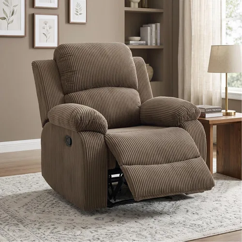 Vista 31 de Juego de sofá reclinable de 2 piezas, sofá reclinable de tela y sofá biplaza para sala de estar, sofá reclinable azul para sala de estar, oficina
