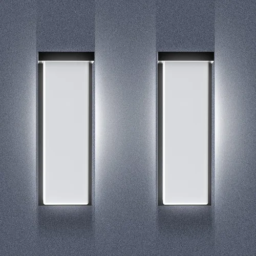 Lámpara LED de pared con certificación ETL de 2640 lúmenes, ajustable de 18 W/20 W/22 W y 3000 K/4000 K/5000 K, luz de porche para montaje en pared,