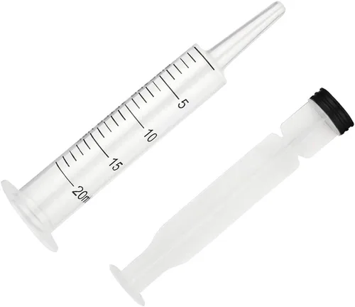 Vista 3 de Jeringa de 0.7 fl oz, para laboratorios científicos, alimentación de mascotas, medición y dispensación de líquidos, paquete de 3