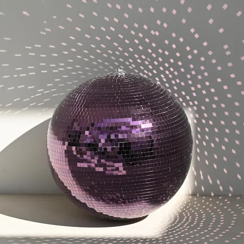Vista 29 de Yescom Juego de 8 bolas de discoteca de 7/12/16/20/24 pulgadas, bolas de espejo surtidas, decoración de vidrio para colgar para fiestas de los años