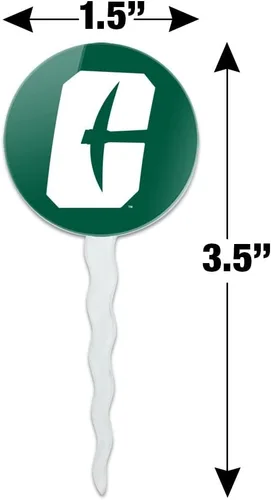 Vista 1855 de GRAPHICS & MORE Abilene Christian Primary Logo Cupcake Picks Toppers Decoración Set de 6 Universidad Cristiana de Abilene