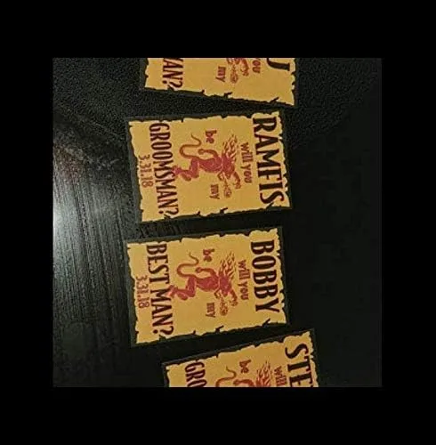 Vista 4 de Set of Happy Birthday Fireball Labels Brewed For Happy Birthday Stickers - Any Size - Party Celebration Any Age Peel and Stick