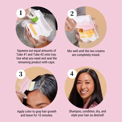 Vista 4 de Bigen Recambio de color Speedy Conditioning: 4A Ash Brown - Paquete de 3