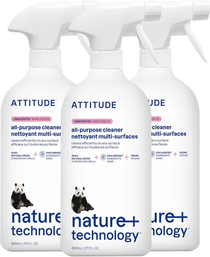 Vista 13 de ATTITUDE - Limpiador en aerosol multiusos, certificado por EWG, vegano, hecho con 94% de ingredientes a base de plantas, sin dejar marcas