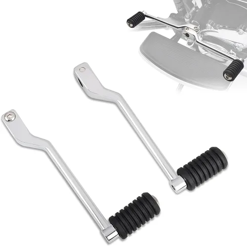 Vista 7 de WOWTK Palancas delanteras y traseras con clavijas de cambio, clavijas de cambio de talón/punta para Harley 1986-2017 FL Softail, Touring Road King